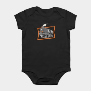 Steam Engine Locomotive Railroad Lover Baby Bodysuit